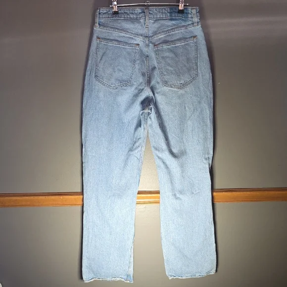 Abercrombie & Fitch Light Blue Straight Leg Jeans - Picture 3 of 3
